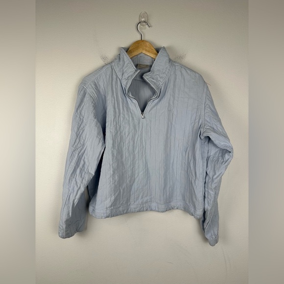 Kith Blue Textured Hunter 1/4 Zip Sweater Women’s Sz M - Picture 2 of 8